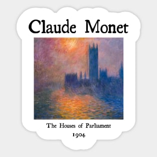 The Houses of Parliament by Claude Monet Sticker